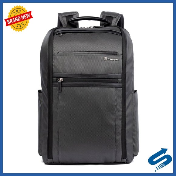 Slim Tech Backpack Water-Resistant Laptop Tablet Travel Carry-On Minimalist